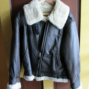 VINTAGE LLOYD ELLIOTT LEATHER BOMBER JACKET